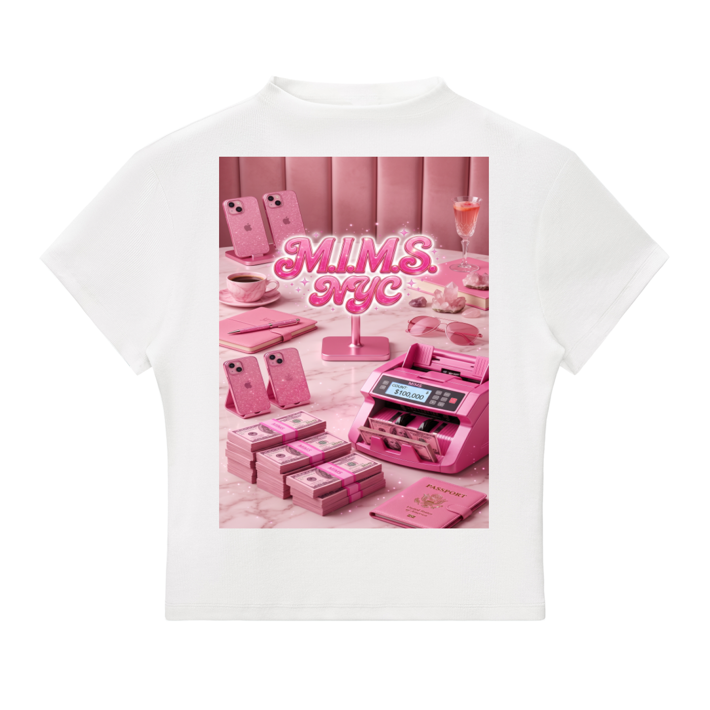 MIMS NYC Essential Slim Fit Mock Neck T-Shirt