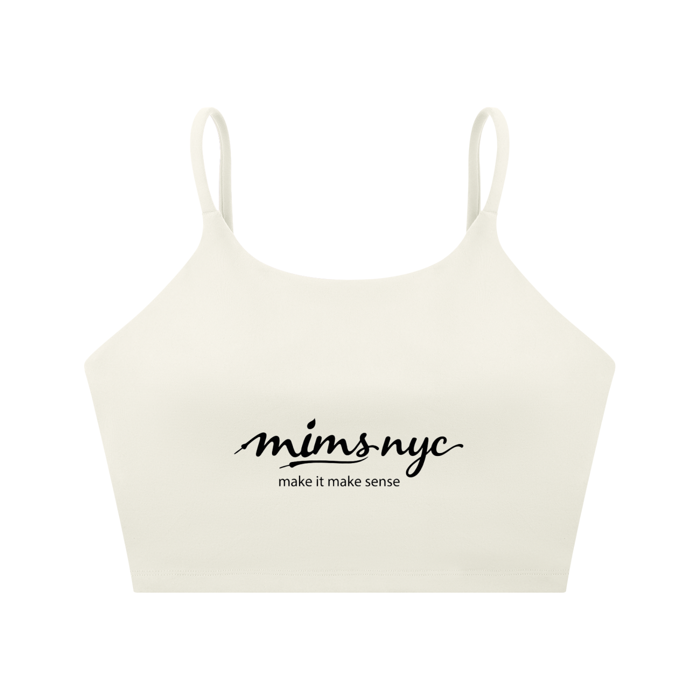 MIMS NYC Spaghetti Strap Yoga Sports Bra