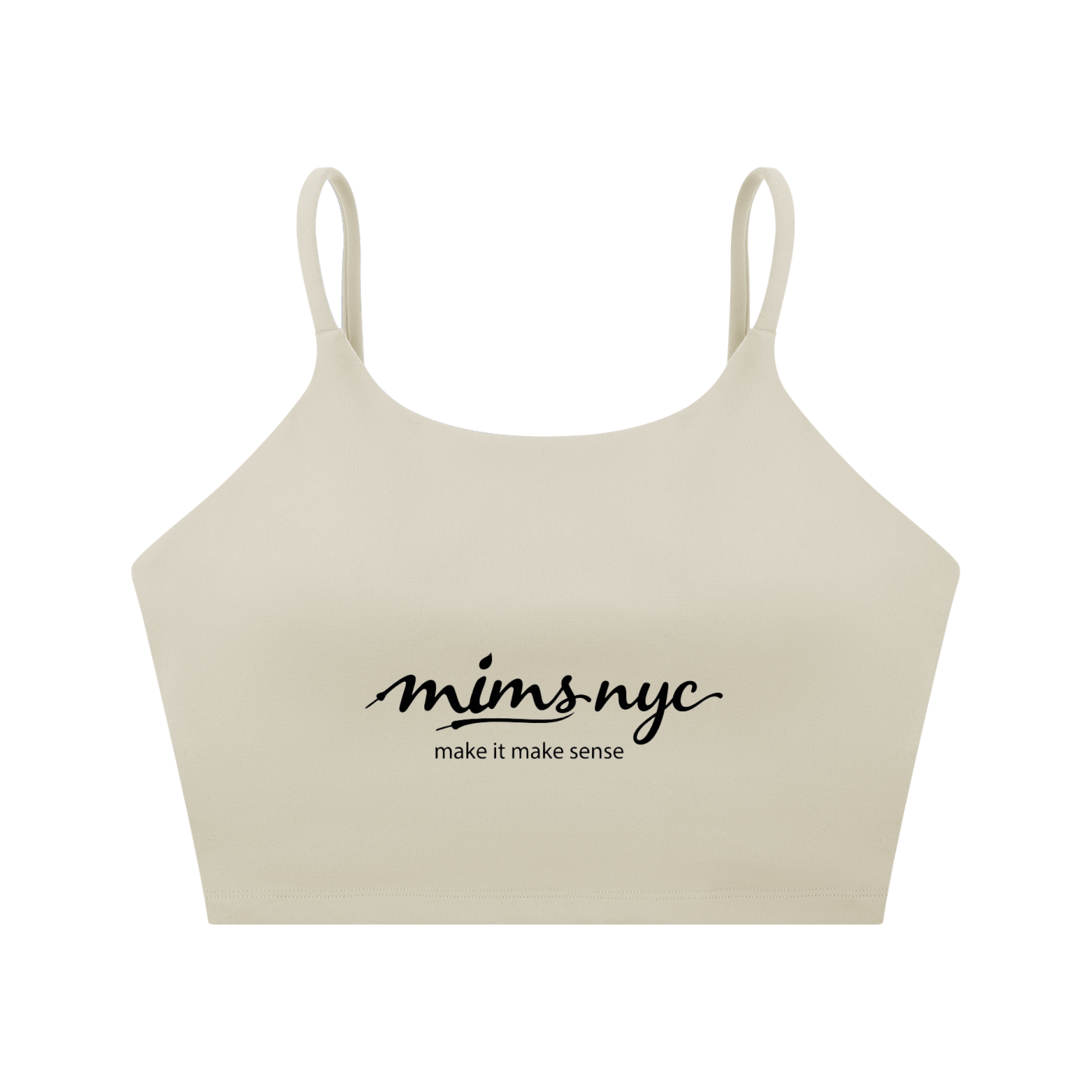 MIMS NYC Spaghetti Strap Yoga Sports Bra