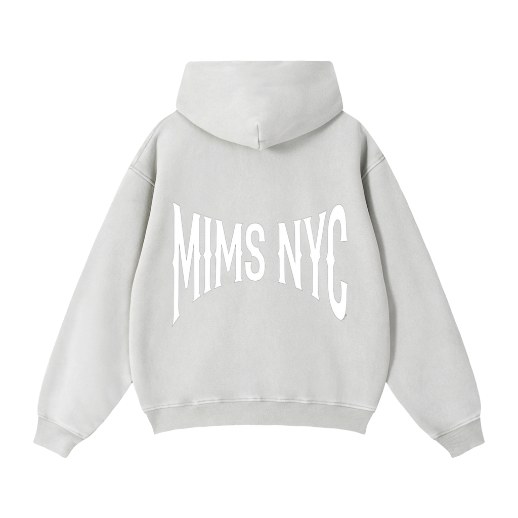 MIMS NYC ZIP BOXY HOODIE