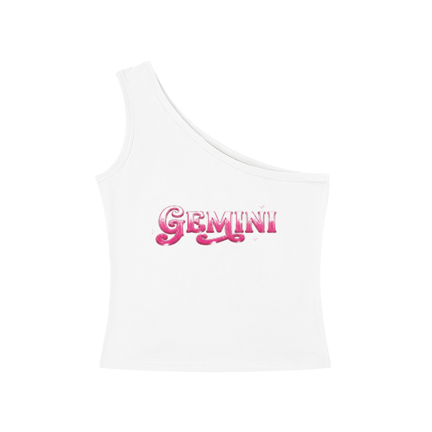 M.I.M.S One-Shoulder Crop T-Shirt