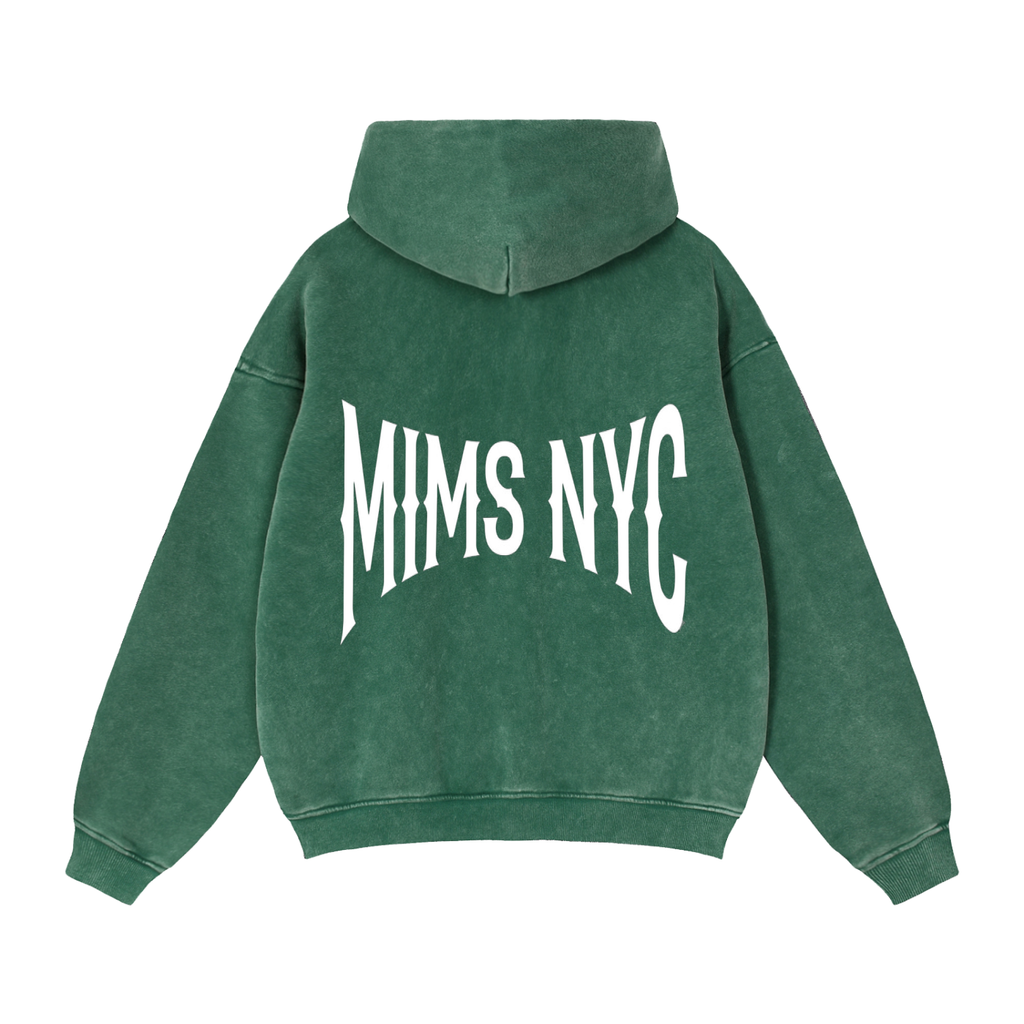MIMS NYC ZIP BOXY HOODIE