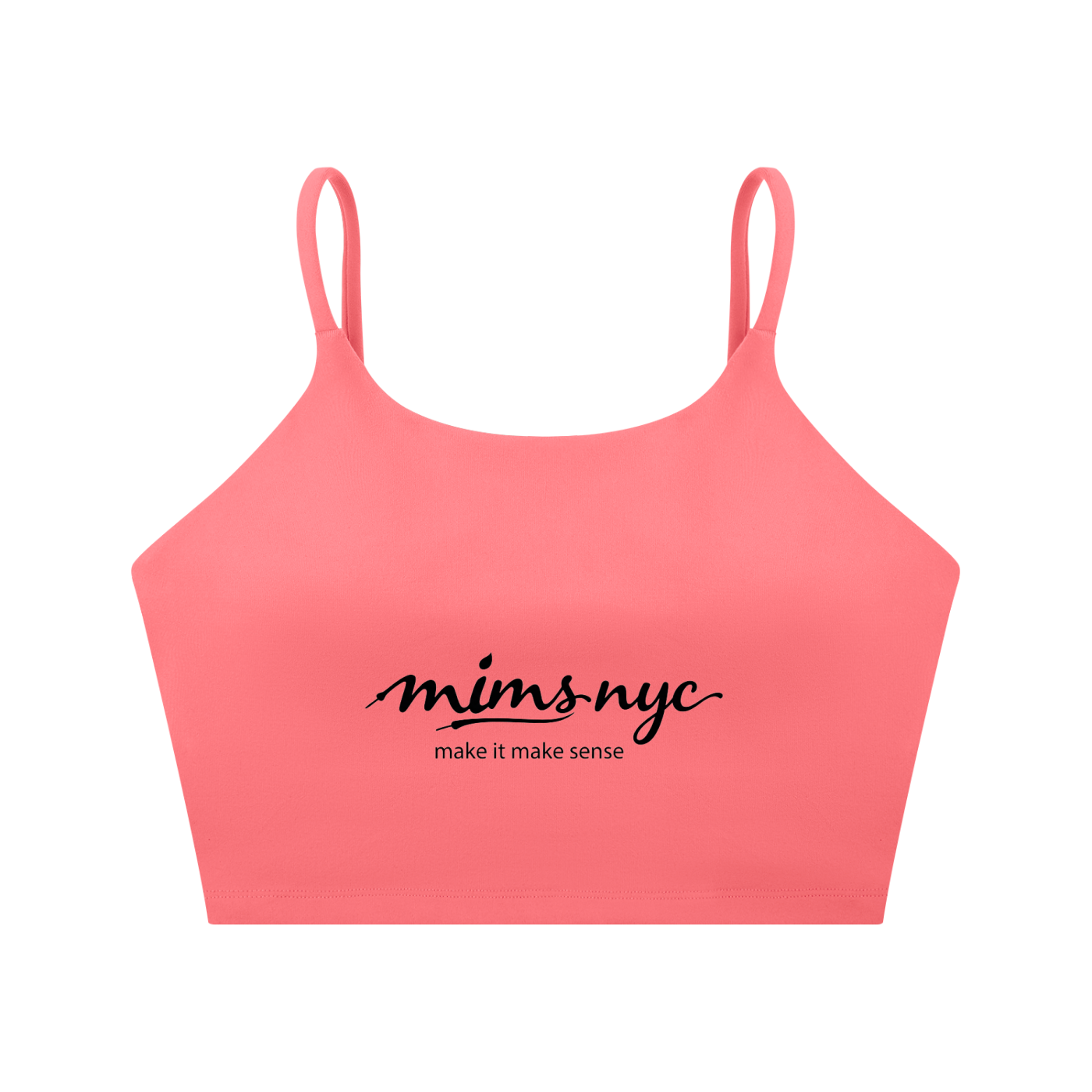 MIMS NYC Spaghetti Strap Yoga Sports Bra