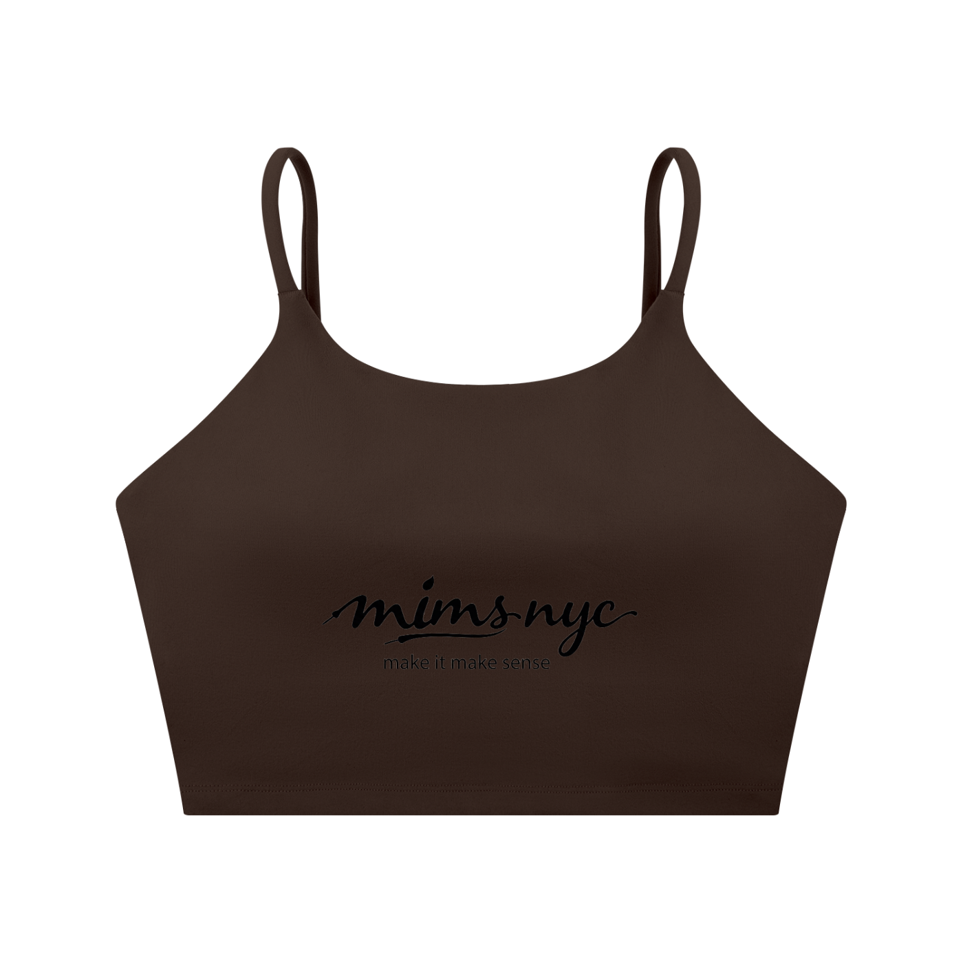 MIMS NYC Spaghetti Strap Yoga Sports Bra