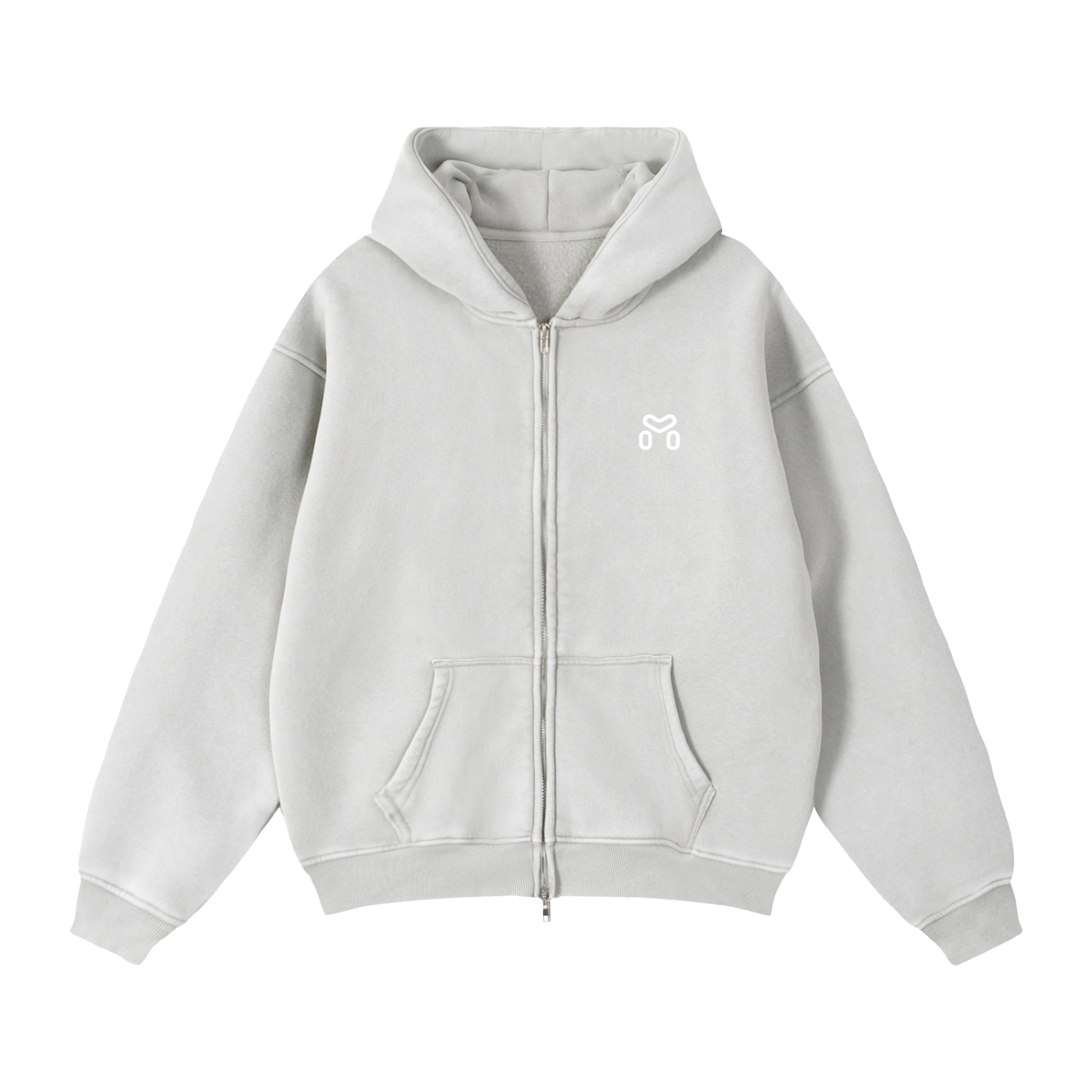MIMS NYC ZIP BOXY HOODIE