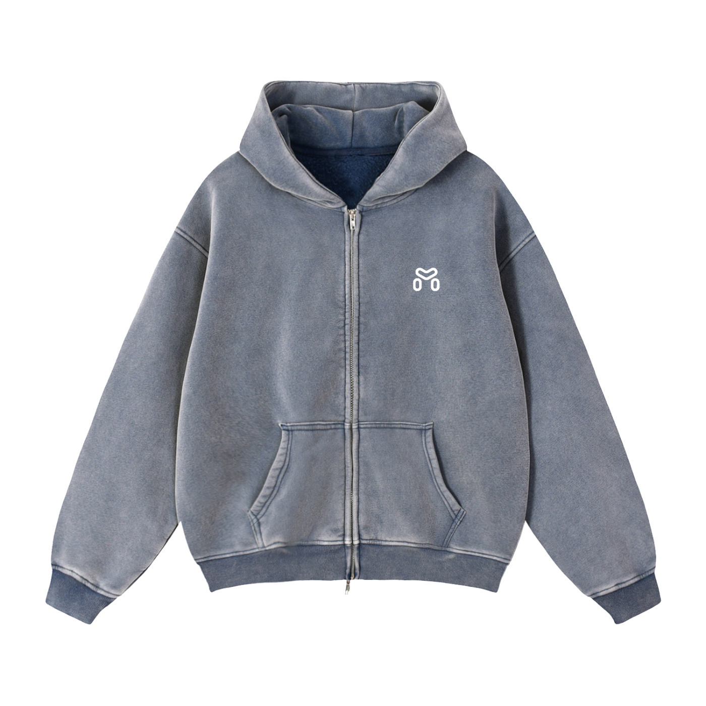 MIMS NYC ZIP BOXY HOODIE