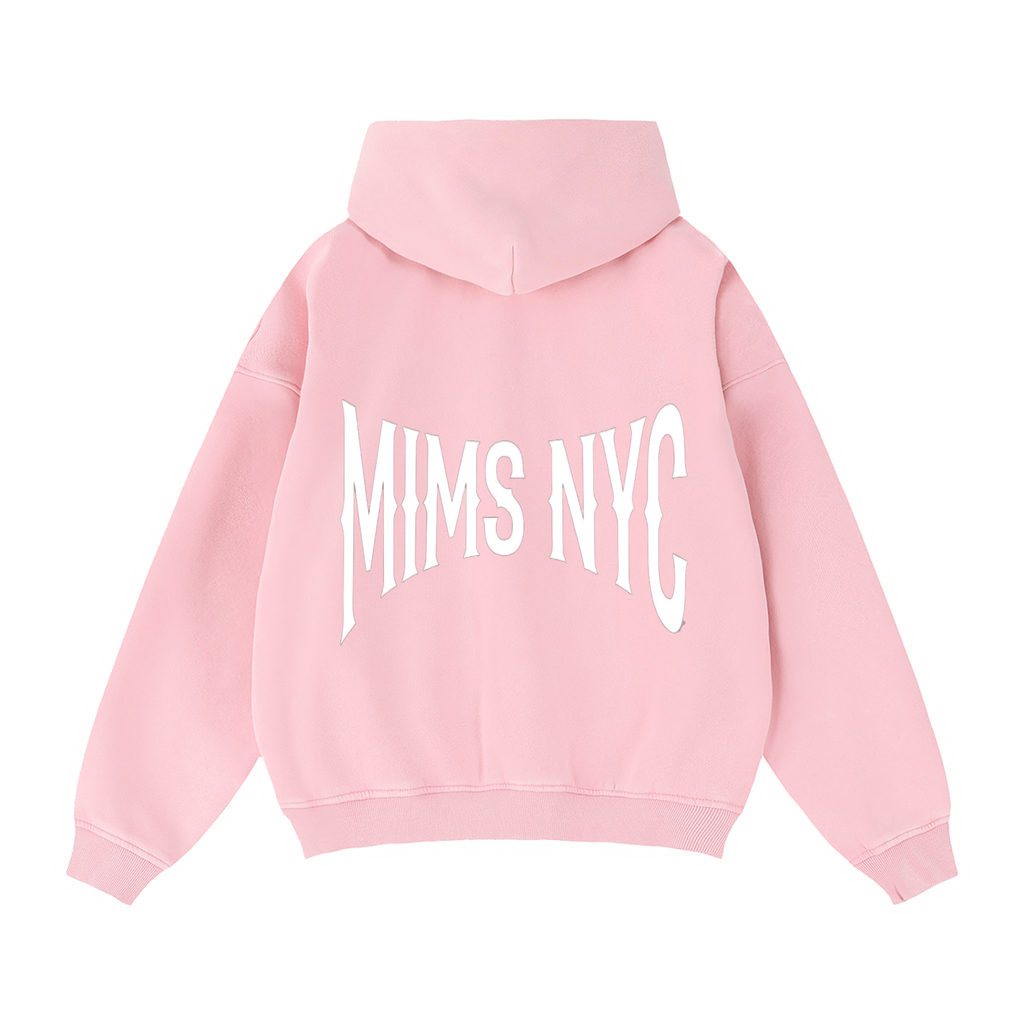 MIMS NYC ZIP BOXY HOODIE