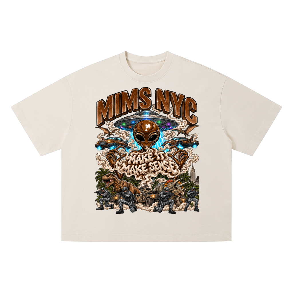 MIMS NYC ALIEN ARMY  BOXY T-SHIRT