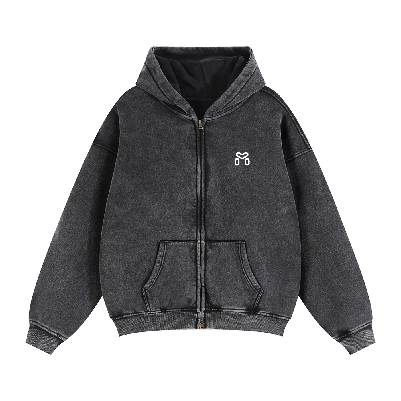 MIMS NYC ZIP BOXY HOODIE