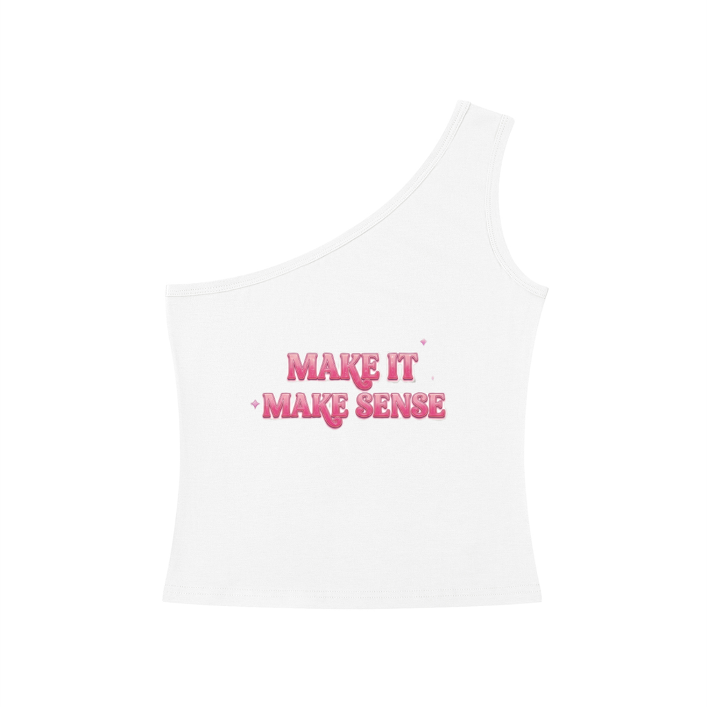 M.I.M.S One-Shoulder Crop T-Shirt