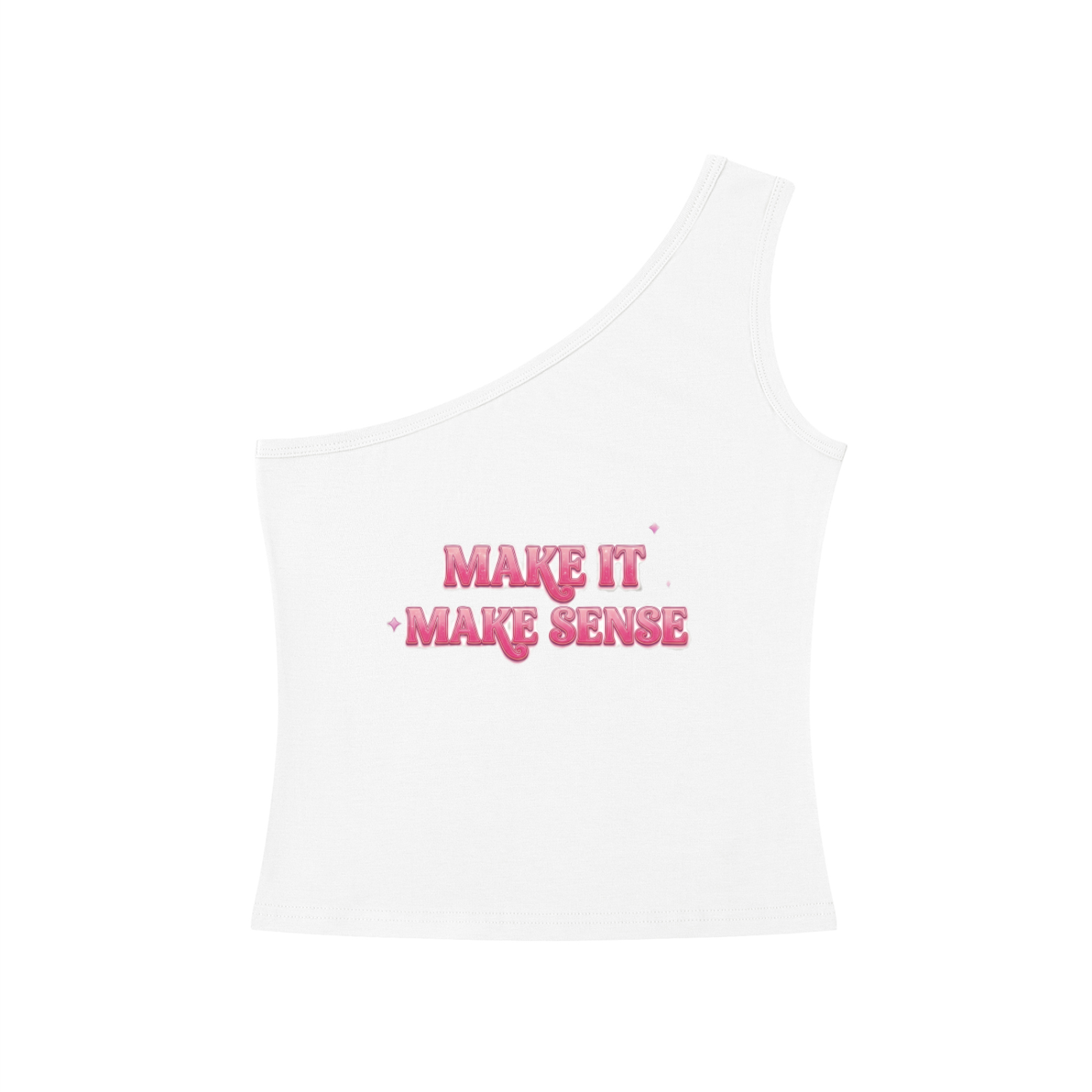 M.I.M.S One-Shoulder Crop T-Shirt