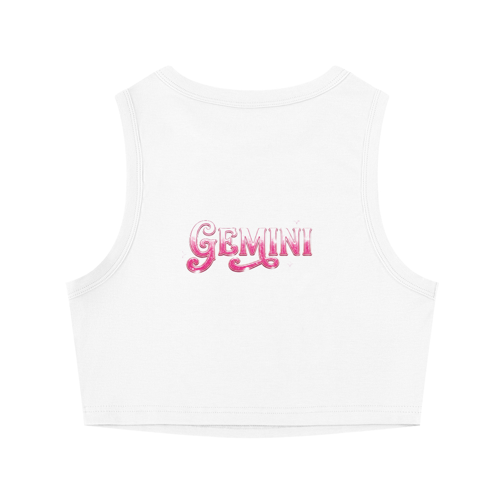 MIMS NYC Women's Tight Crewneck Crop Tank Top