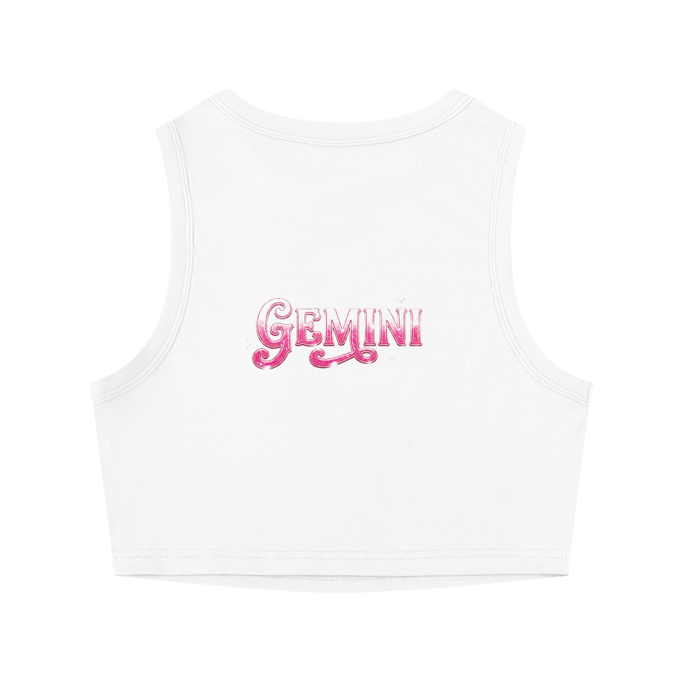 MIMS NYC Women's Tight Crewneck Crop Tank Top