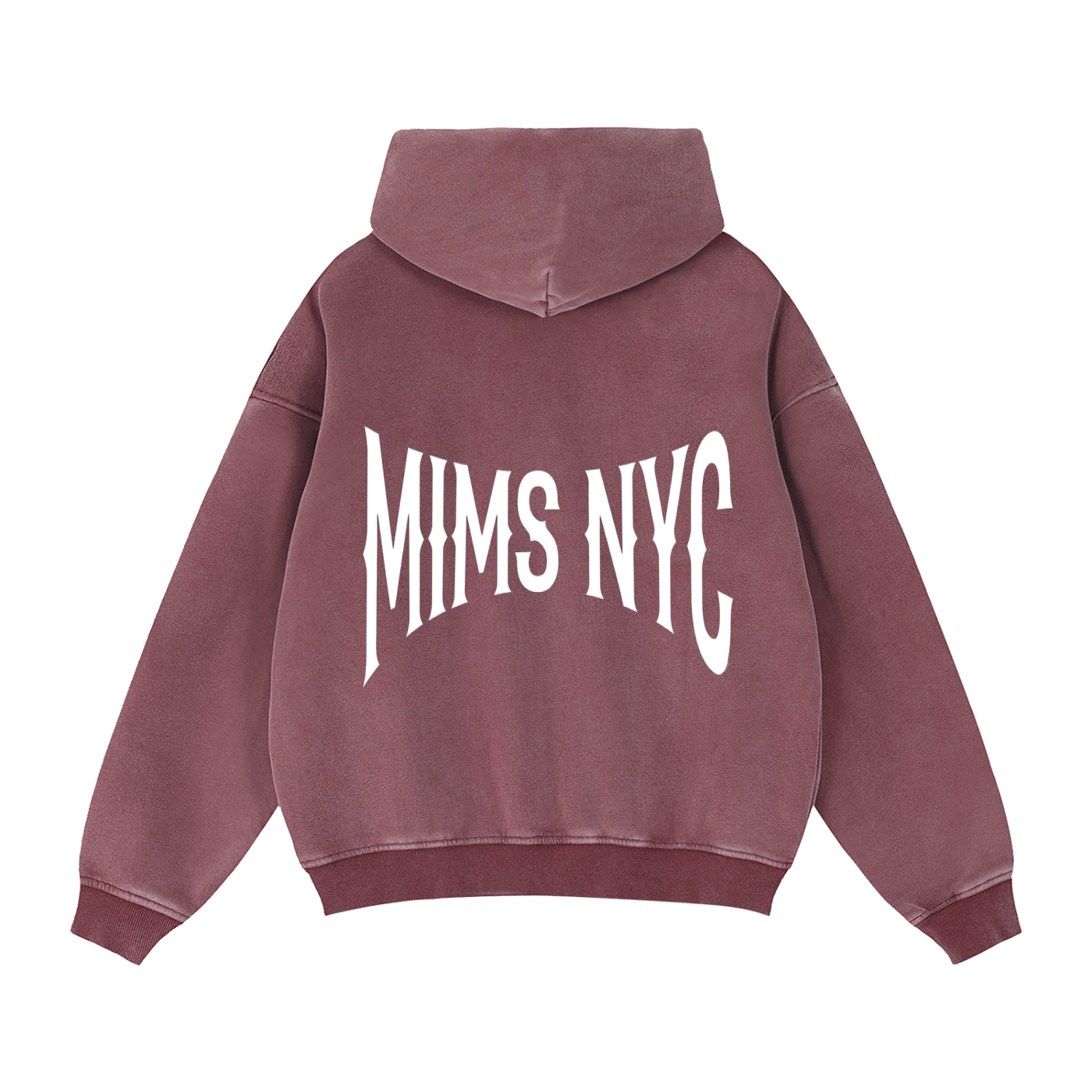 MIMS NYC ZIP BOXY HOODIE