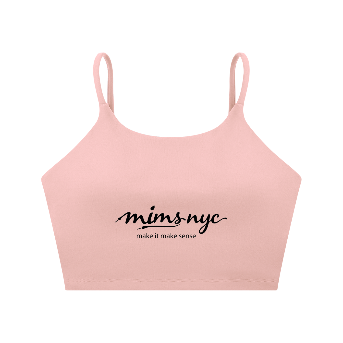 MIMS NYC Spaghetti Strap Yoga Sports Bra