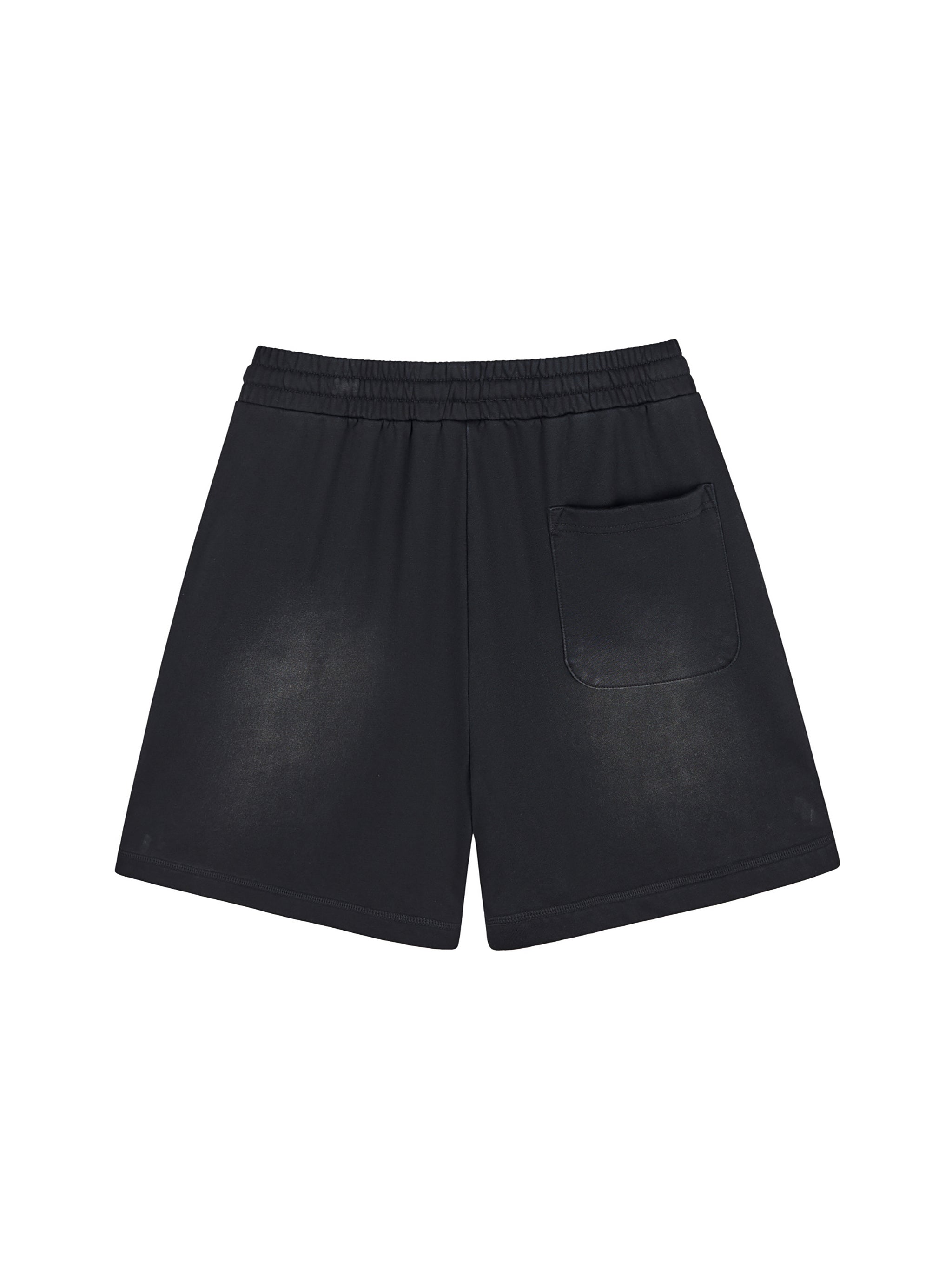 MIMS NYC Sun Fade Raw Edge Shorts