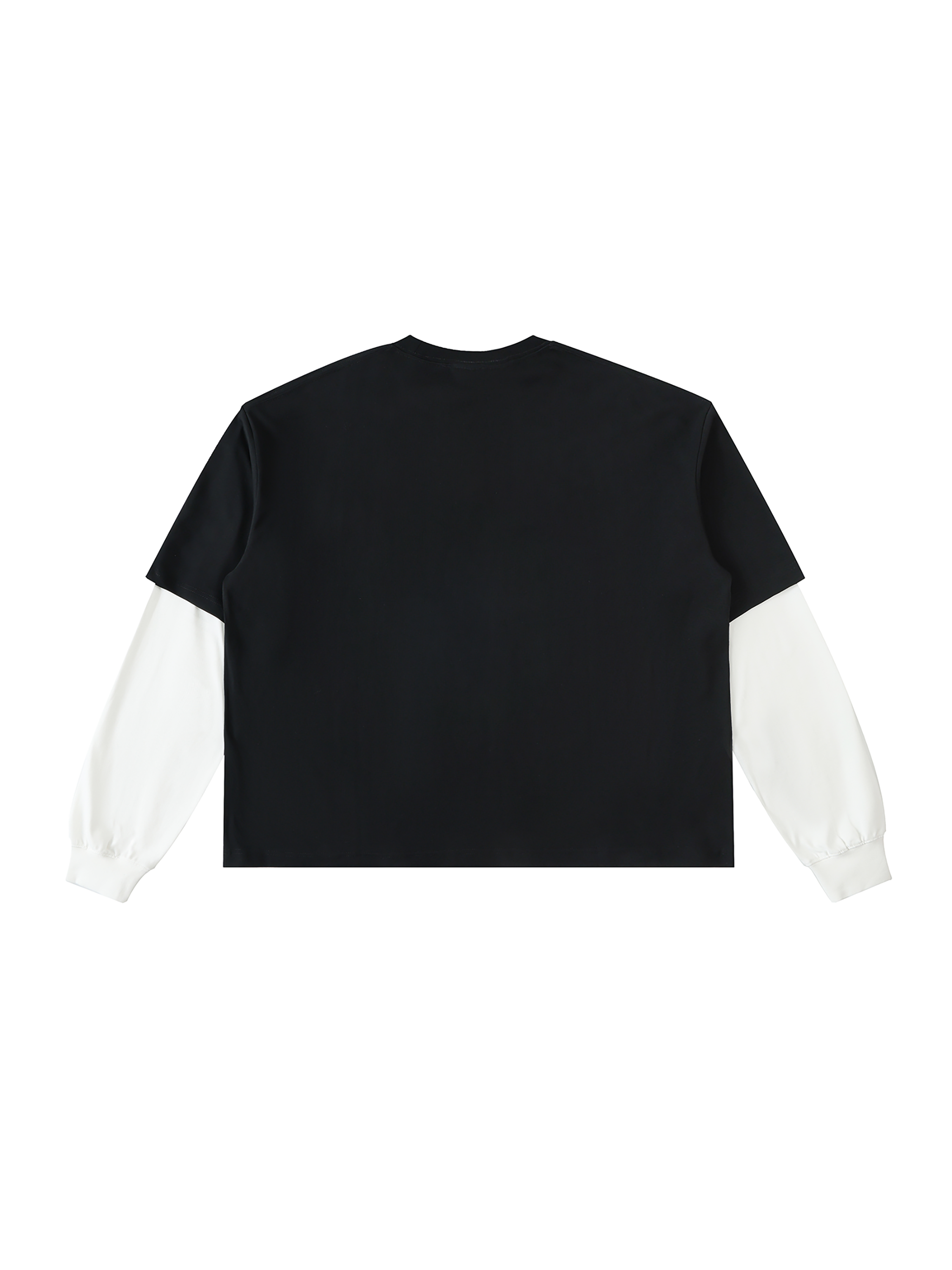 MIMS NYC Layered Contrast Sleeve T-Shirt